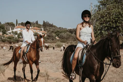 Vanuit Albufeira: Paardrijtour met ophaalservice