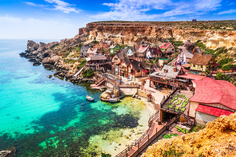 Mellieha: Popeye Village with Optional Private TransfersIncluding Pickup and Return Transfer at 2:00 PM