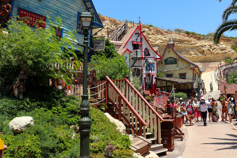 Mellieha: Popeye Village with Optional Private TransfersIncluding Pickup and Return Transfer at 2:00 PM