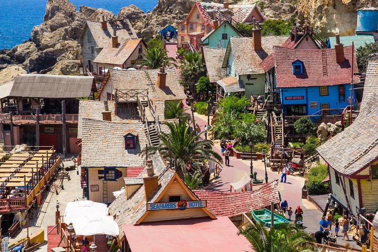 Mellieha: Popeye Village with Optional Private TransfersIncluding Pickup and Return Transfer at 2:00 PM