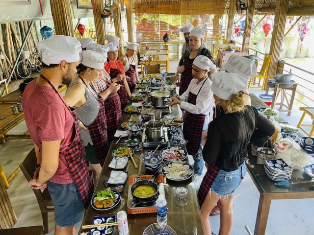 Visit Hoi An Bay Mau Cooking Class w Optional Market &Basket Trip in Hoi An