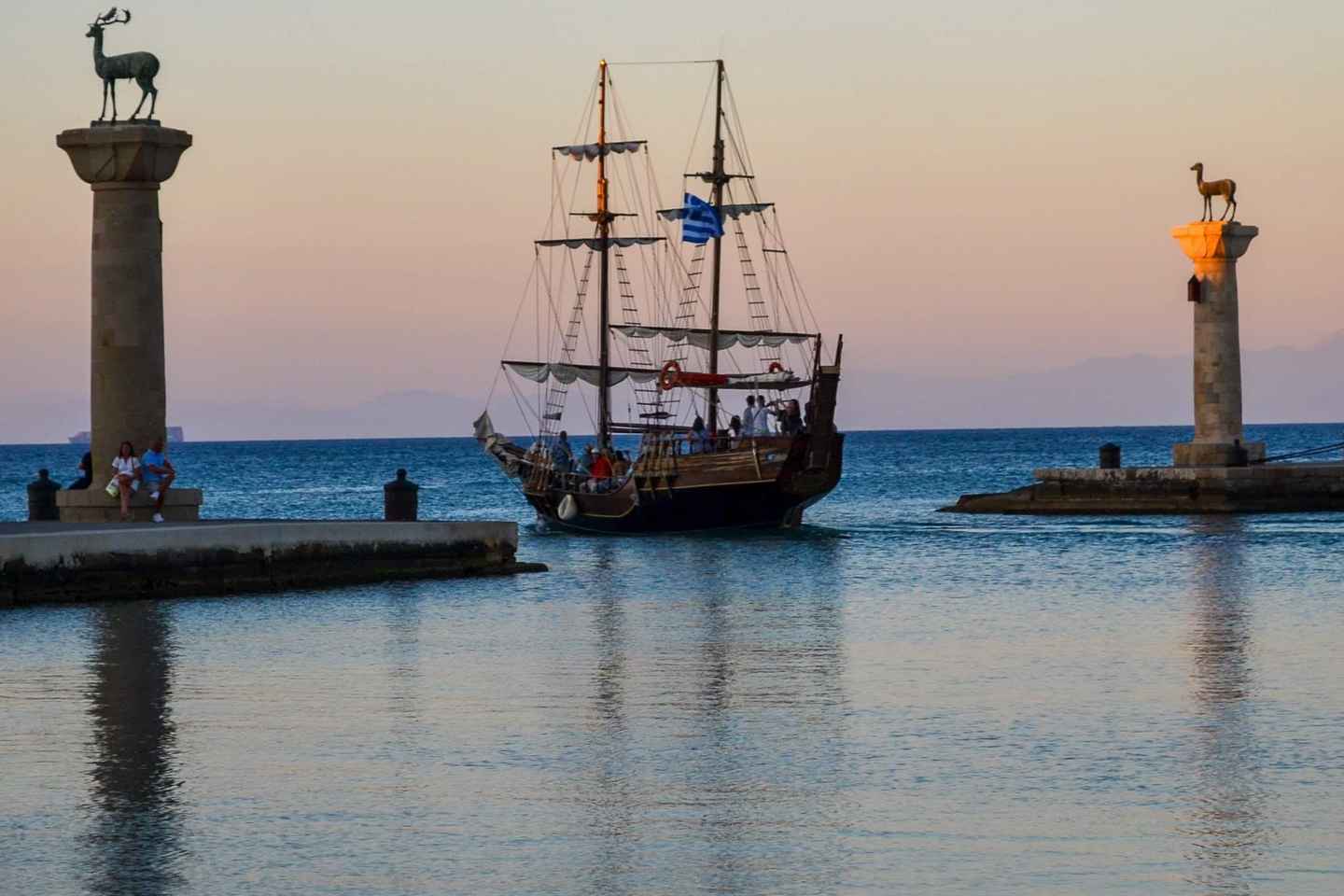 Rhodes: Sunset Cruise 1 hour on an 18th-Century Boat