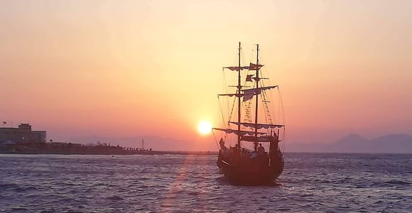 Rhodes: Sunset Cruise 1-Hour on an 18th-Century Boat