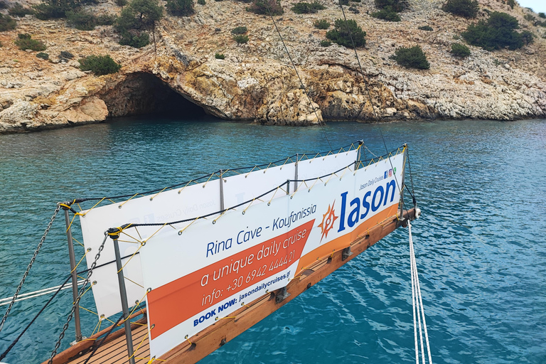 Naxos: Rina Cave & Koufonisia Full-Day Cruise with BBQ