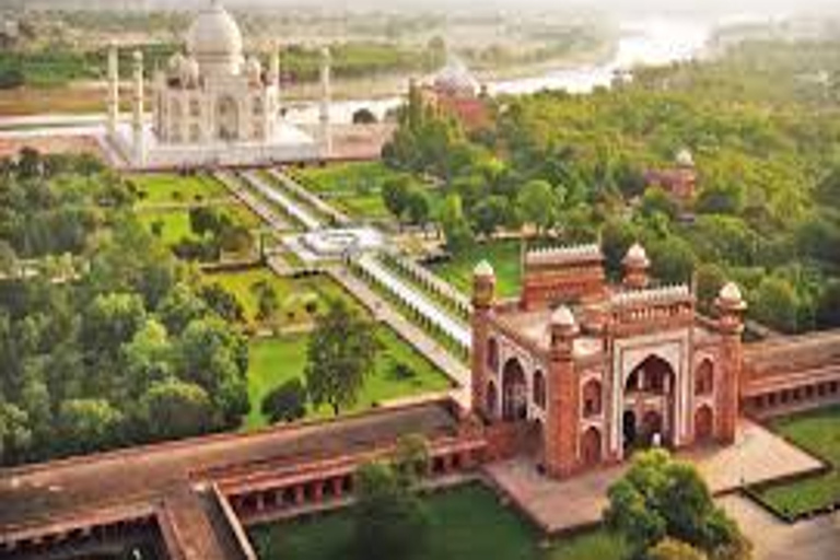 Dezelfde dag Tajmahal Agra Fort & Baby Taj met de auto vanuit Delhi