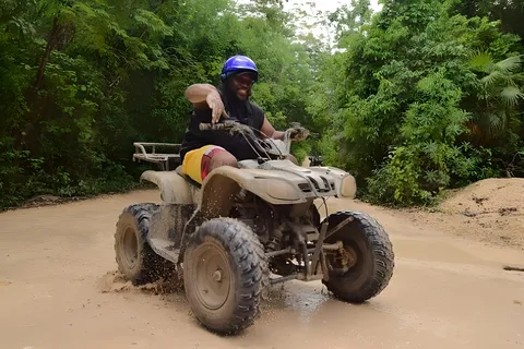 Rivera Maya: Jungle Trip with ATV, Ziplines and Cenote Swim