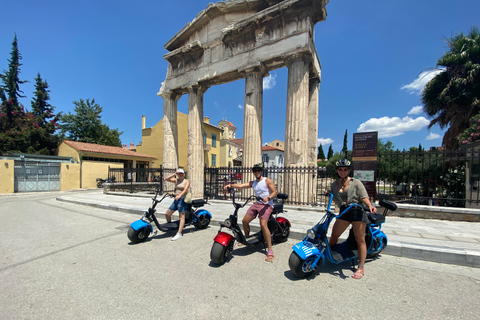 Atene: Tour guidato della città in scooter o in bici elettrica con i punti salienti della città