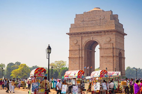 De Delhi: excursão de 7 dias pelo triângulo dourado e safári em RanthamboreCom acomodação em hotel 3 estrelas