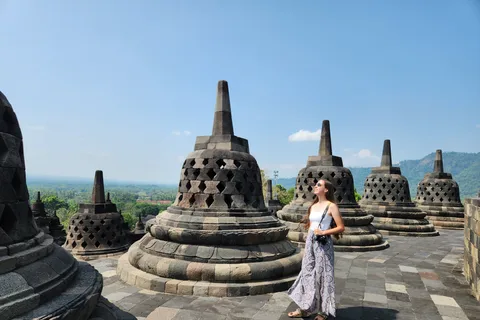 Yogyakarta: Borobudur Climb up & Prambanan Tour with Sunset