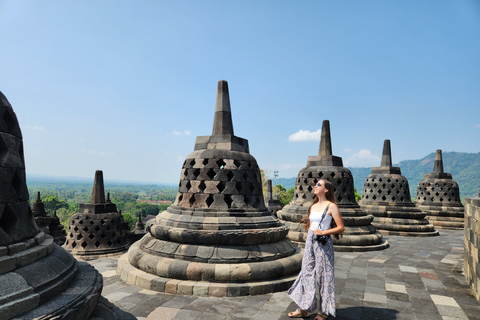 Yogyakarta: Borobudur Climb and Prambanan Private Day Tour Private Tour with Included Ticket