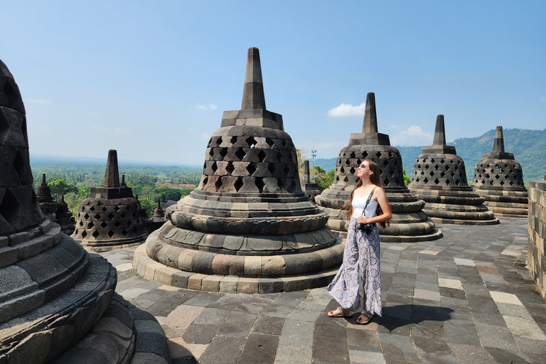 Yogyakarta: Borobudur Climb and Prambanan Private Day Tour Private Tour with Included Ticket