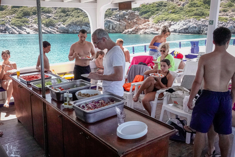 De Heraklion: Passeio de barco por Elounda, Kolokitha e Spinalonga4 horas Passeio de barco por Elounda Kolokitha + Spinalonga