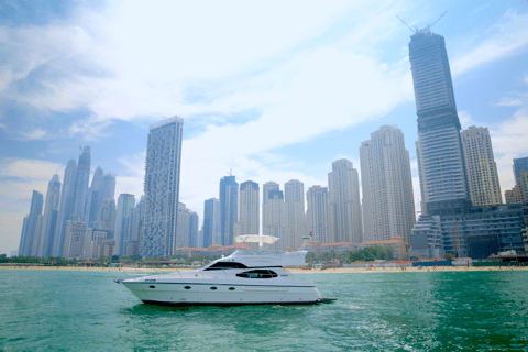 Dubai: Private Luxury Cruise on a Stylish 50ft Yacht 7-Hour Private Atlantis & Burj Al Arab & JBR Cruise