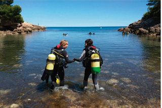 L'Ametlla de Mar: Sea diving with instructor
