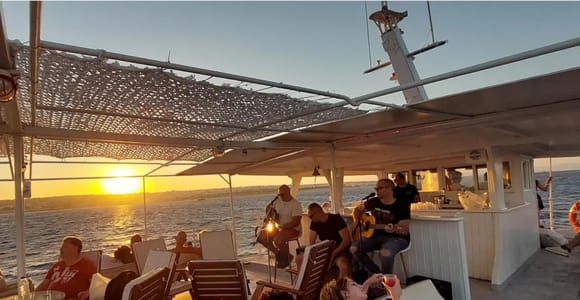 Rhodes: Sunset Cruise with Live Music, Wine & Greek Buffet