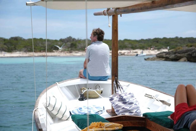 Sail Mallorca's south beaches onboard an authentic Llaut Sol Private tour