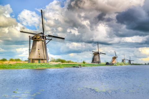 キンデルダイク ユネスコ世界遺産と南オランダのプライベート ツアー