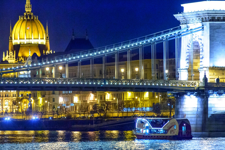 Budapeszt: Rejs widokowy z widokiem na Parlament1-godzinny rejs nocny