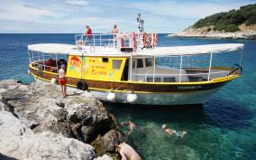 Rovinj Islands Boat Tour with Swimming