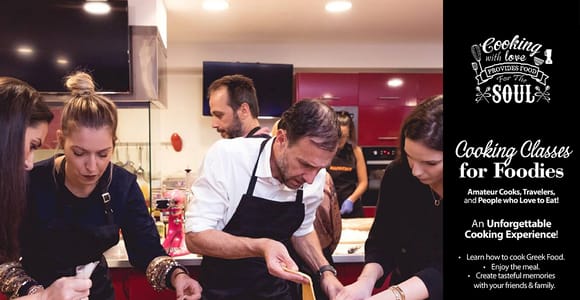 Cooking classes for Foodies, Discover Greek cuisine.