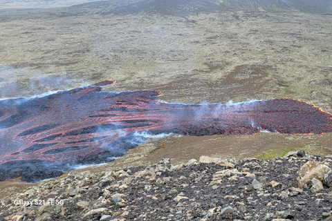 Reykjavík: Caminhada no Vulcão Geldingadalir e Visita à Lagoa Azul