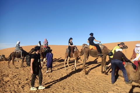 Marrakech till Fez via Merzougaöknen 3-dagars Sahara-turnéLyxigt läger i öknen