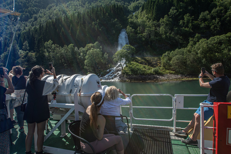 Voss: Excursão guiada pelos fiordes e geleiras para FjærlandVoss: Tour guiado pelos fiordes e geleiras de Fjærland