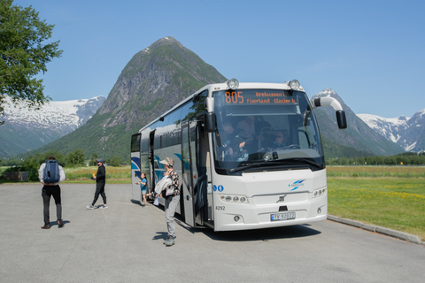 Voss: Guided Fjord & Glacier Tour to Fjærland Guided Fjord & Glacier Tour: Round Trip Voss-Fjearland