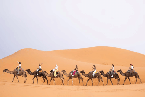 Marrakesh naar Fez: 3-daagse Sahara-avontuur en kameeltochtPremium woestijnavontuur