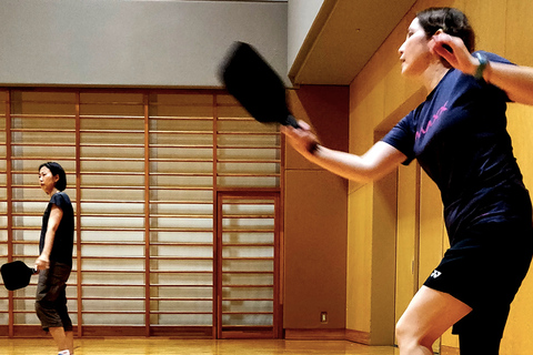 Pickleball em Osaka com jogadores locais!