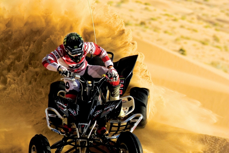 Dubai Thrilling Dunes: Desert Buggy Ride Adventure 2 Seater A.T.V Bike
