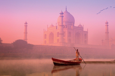 Desde Delhi : Excursión Privada de un Día al Amanecer en el Taj Mahal con Guía