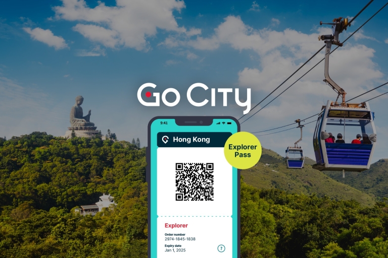 Hong Kong: Pase Go City Explorer - elige de 3 a 7 atraccionesPase Explorador de Hong Kong - 6 Atracciones
