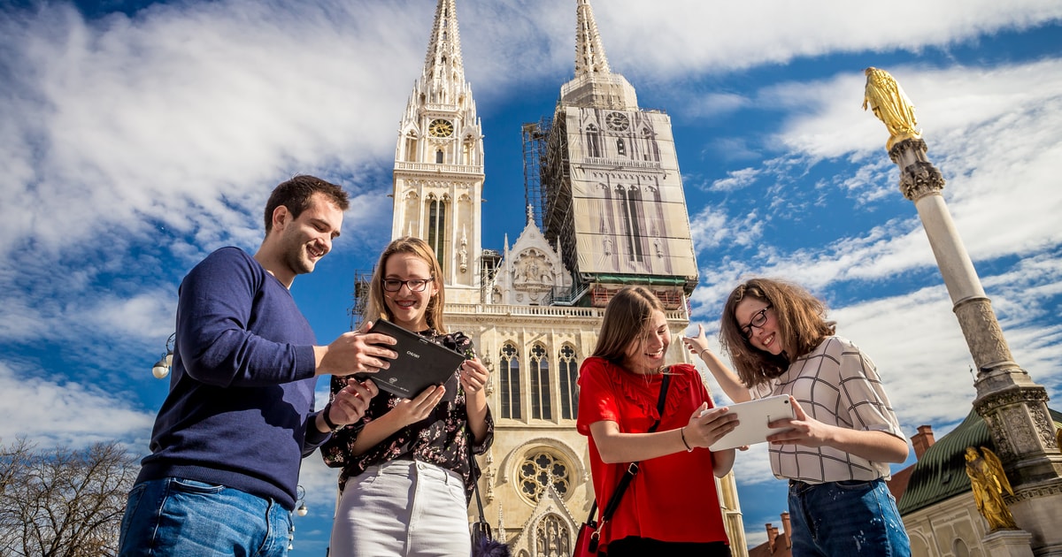 Zagreb Time Travel fun digital city tour with tablet GetYourGuide