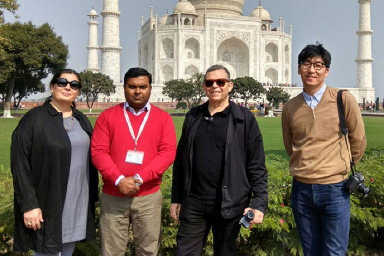 Lever de soleil privé sur le Taj Mahal et le Fort de Jaipur en voiture