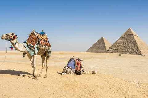 Le Caire : Privé : pyramides de Gizeh, Memphis, Saqqara avec déjeuner.Le Caire : Pyramides de Gizeh, Memphis, Saqqara avec déjeuner.