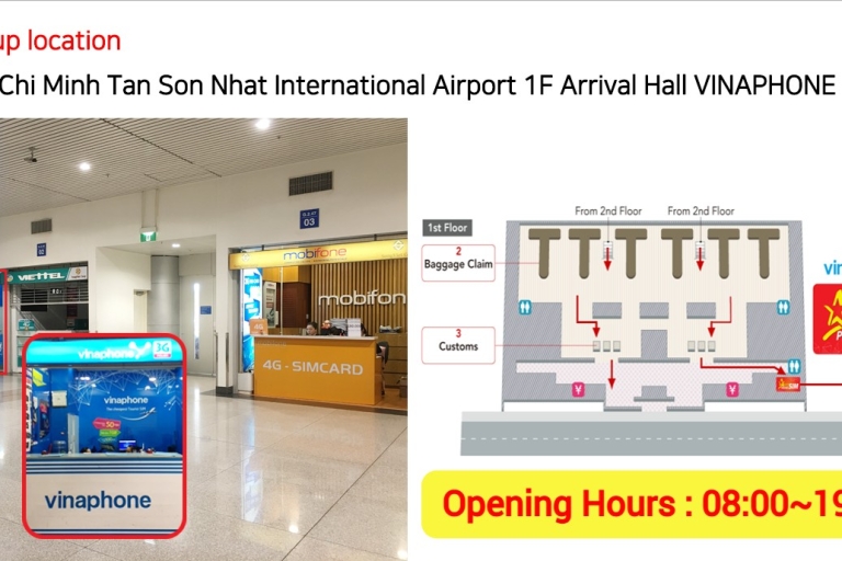 Ho Chi Minh: 4G Unbegrenzte Daten-SIM-Karte für die Abholung vom FlughafenHo Chi Minh: 30-Tage-4G-Daten-SIM-Karte für die Abholung am Flughafen
