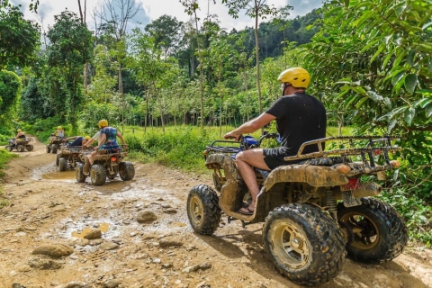 Phuket ATV-fiets met ZipLine Adventure ToursATV 1 uur + Ziplines 18 platforms