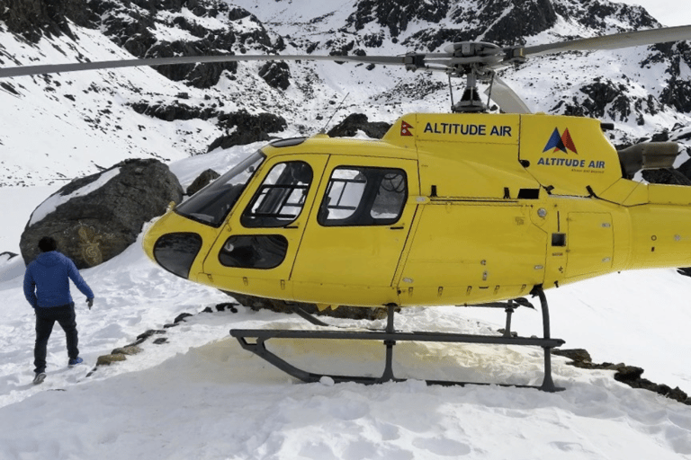 Van Kathmandu: Helikoptertour door de Himalaya (Gosaikunda).