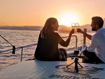 Estepona: Båttur i solnedgang med cava og tapas