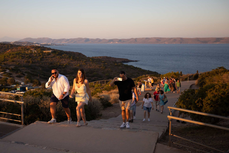 De Atenas: Passeio ao pôr do sol no Cabo SounionExcursão com Ingresso Pré-Pago