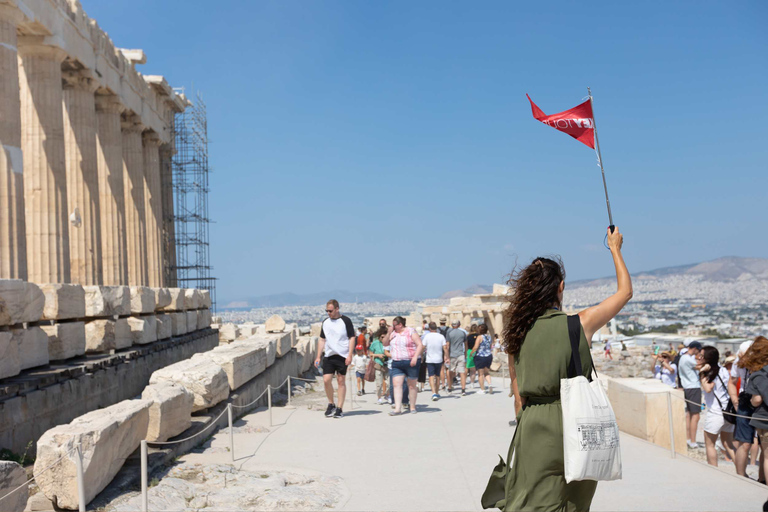 Vroege ochtend begeleide wandeling naar de Akropolis en het museumBegeleide wandeling door de Akropolis en het museum - geen kaartjes