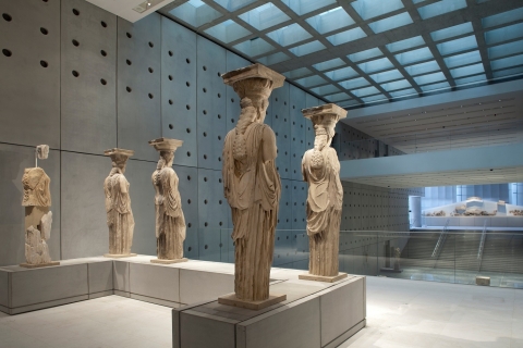 Wczesna poranna wycieczka piesza z przewodnikiem na Akropol i muzeumWycieczka z przewodnikiem po Akropolu i muzeum — z biletami