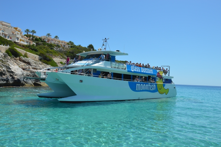 Mallorca: Glasboden-Katamaran-Fahrt entlang der OstküsteAb Porto Cristo mit Glasbodenboot Moonfish