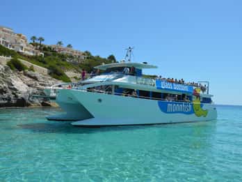 Majorque : Catamaran à fond de verre le long de la côte est