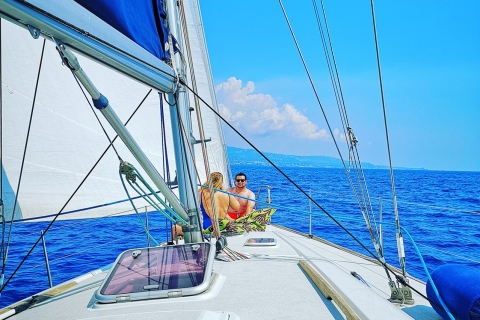 Catania: Coastline Sailing Trip with Aperitif and Prosecco Private Coastline Sailing Trip with Aperitif and Prosecco
