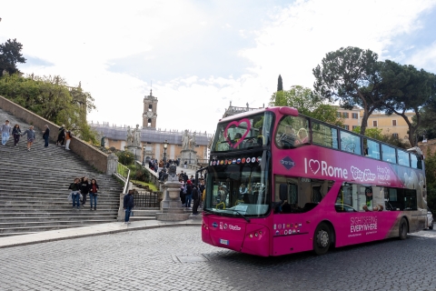Rom: Tour mit dem Hop-On/Hop-Off-Sightseeing-BusEinzelfahrt-Ticket