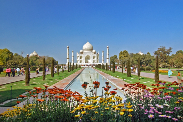 Delhi : Visite du Taj Mahal et d'Agra en train (formule tout compris)Delhi : Excursion d'une journée en train au Taj Mahal et à Agra, tout compris
