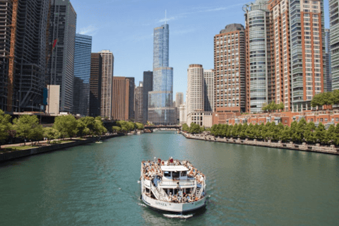 Chicago: 1,5-stündige See- und Flussarchitektur-KreuzfahrtChicago: Architektur-Bootsfahrt auf Fluss und See