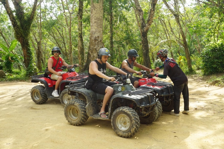 Aventura en el horizonte de Phuket: Aventura en tirolina y quadExcursión en quad de 30 minutos